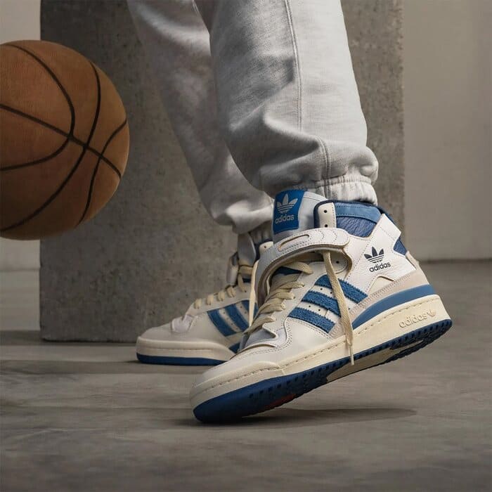 giày adidas forum 84 high worn white blue đẹp