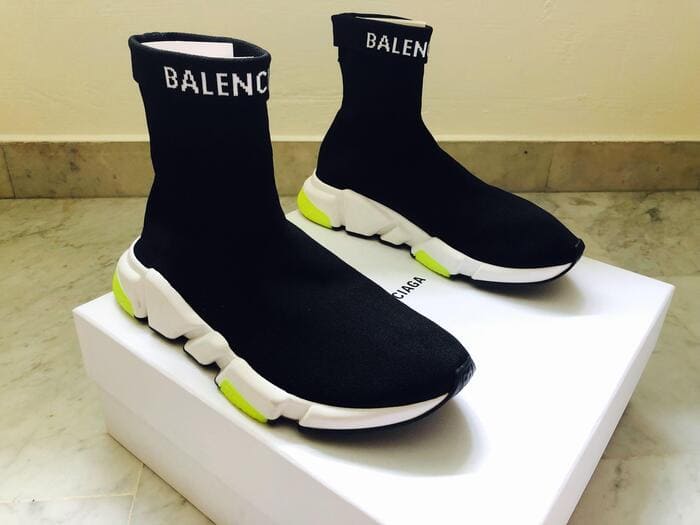các mẫu giày balenciaga speed trainers cuffed chat cho nam nữ
