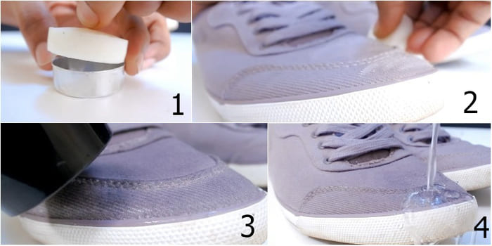 sử dụng sáp chống nước với giày balenciaga